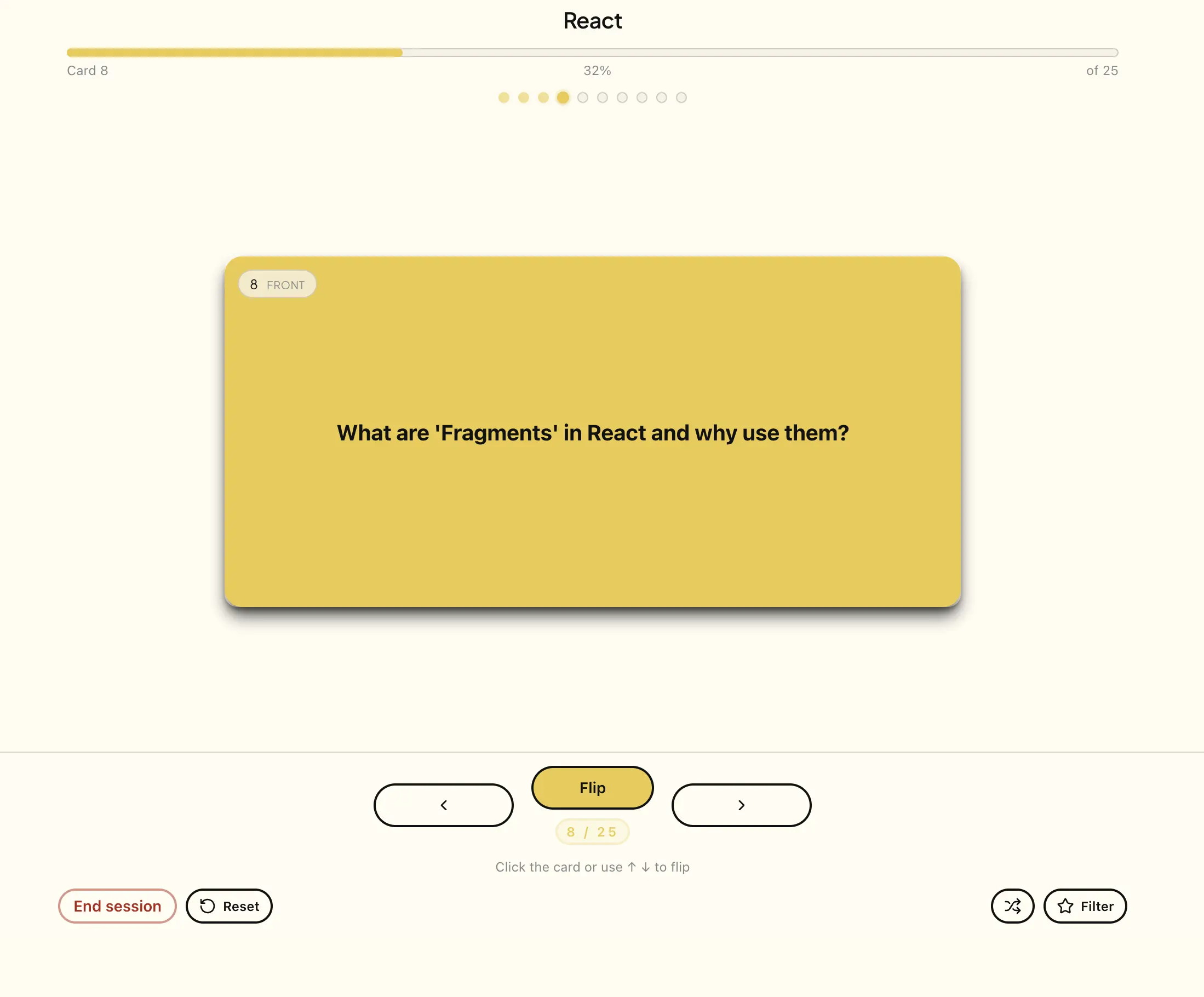 Verto flashcard editor with keyboard navigation and bulk import